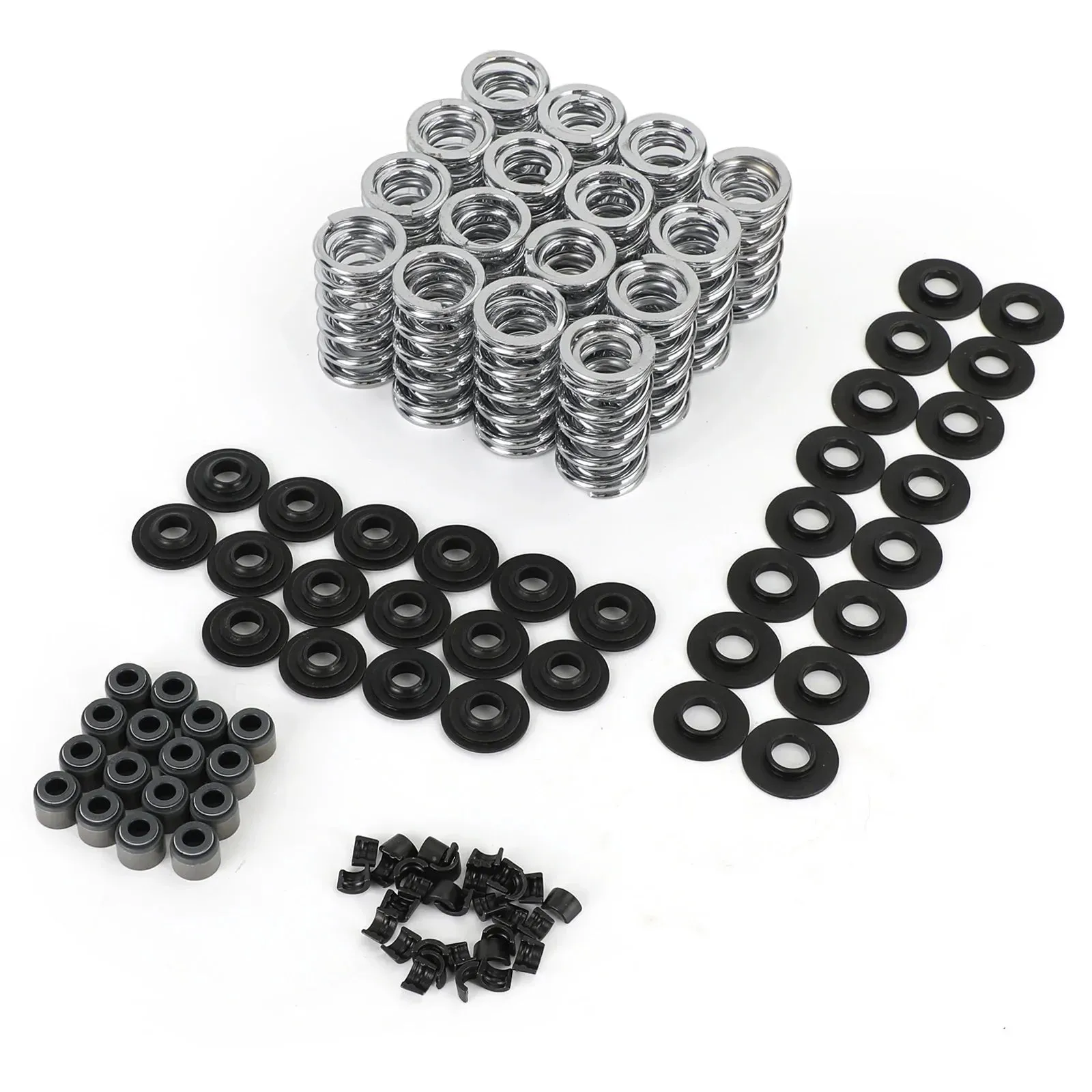 Kit de resorte de válvula doble de 660" con retenedores de acero para motores LS