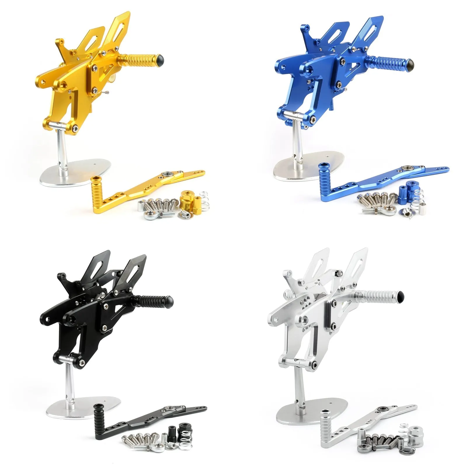 Estriberas traseras CNC Yamaha YZF-R1 R1 2015-2016 Estriberas ajustables