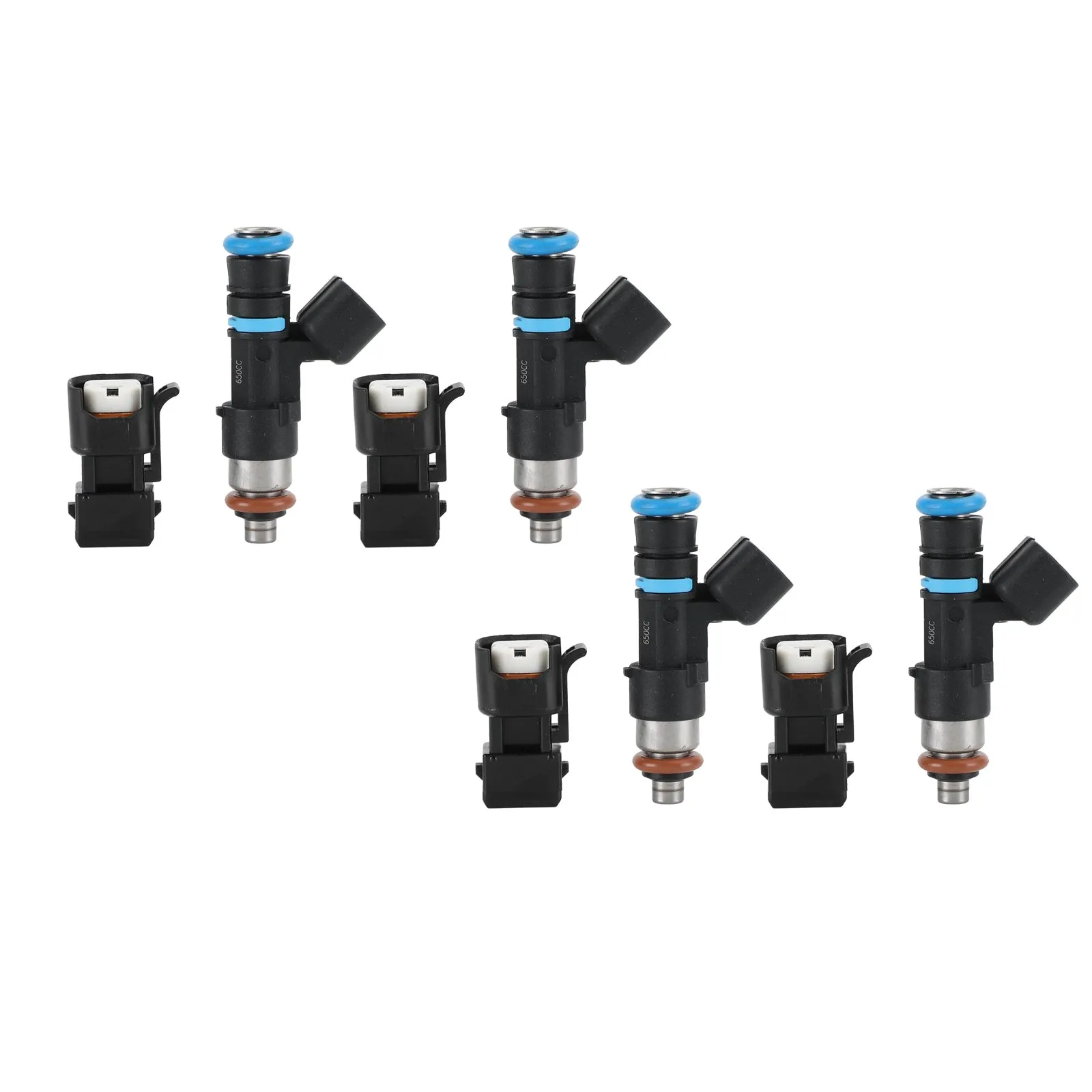 4 Uds 650CC 62lb EV14 inyectores de combustible para Audi A4 TT VW Golf Jetta KSM 1,8 T turbo genérico