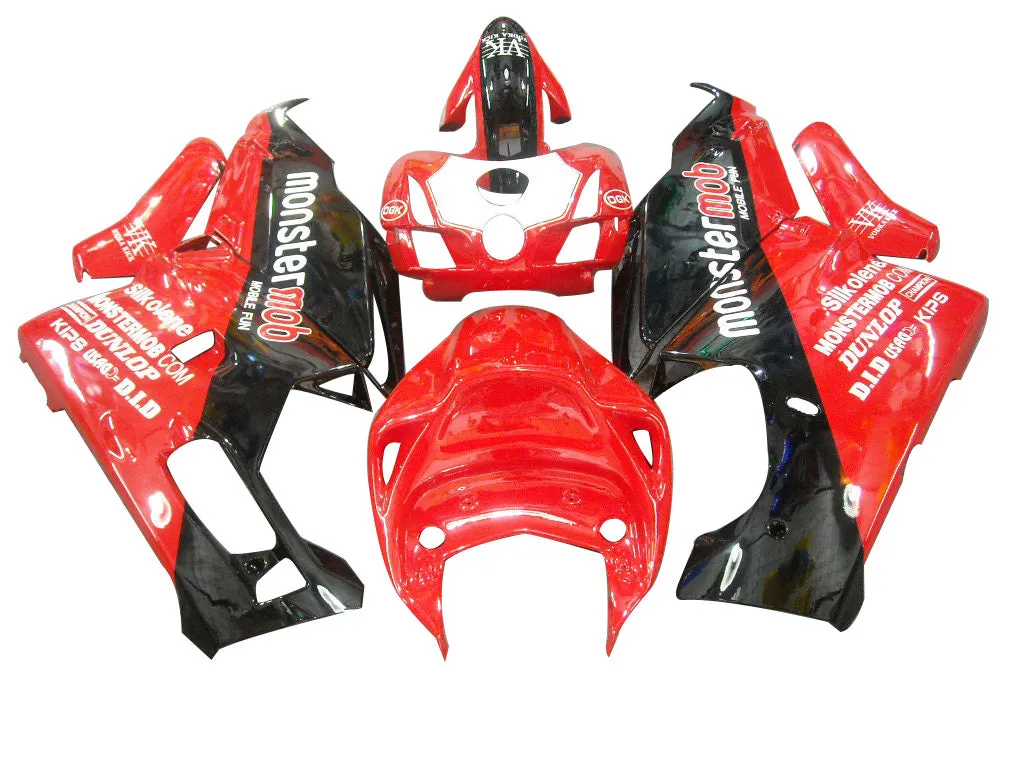 Carenados Amotopart para Ducati 999 Monster Mob rojo y negro 2003-2004 (genérico