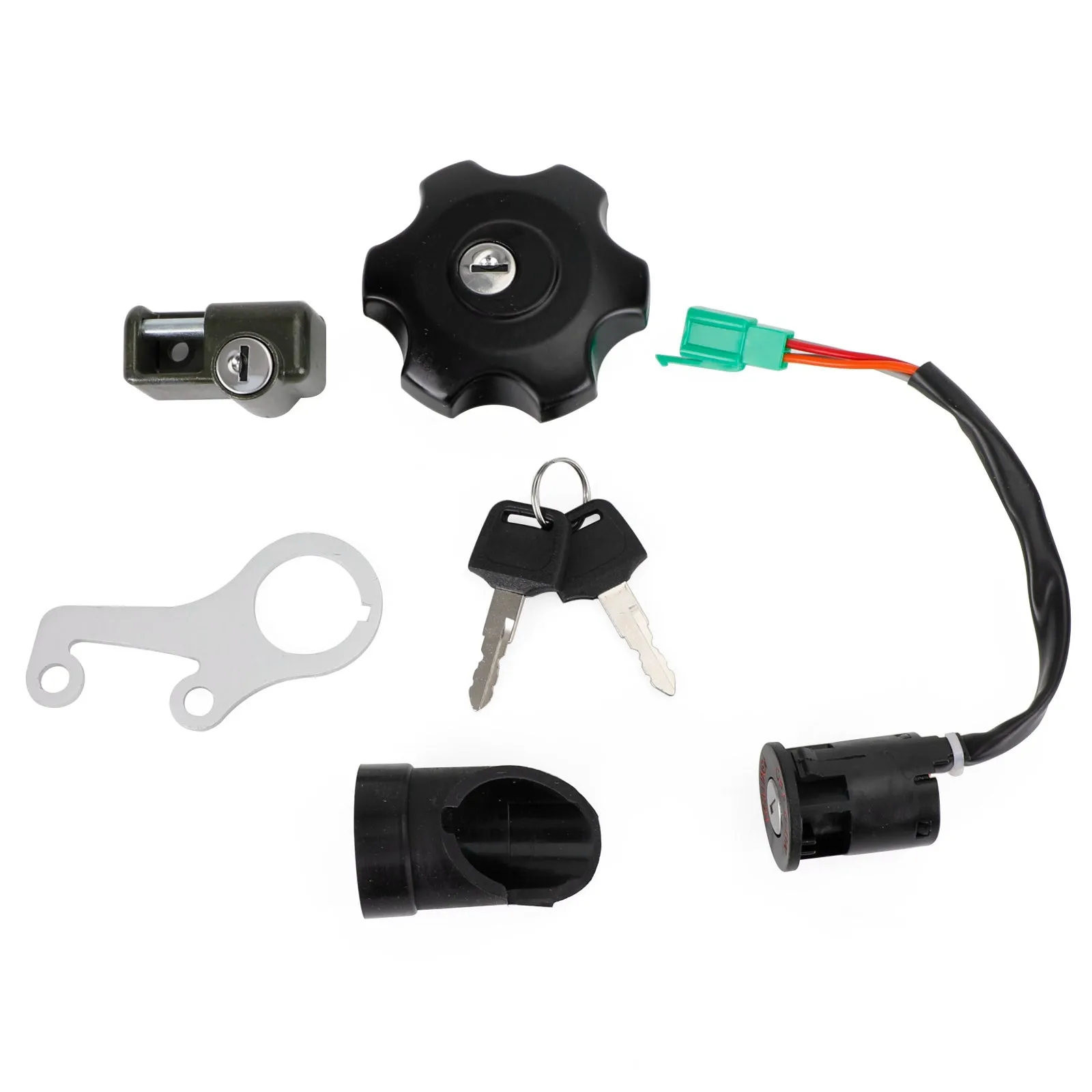 2007-2022 Suzuki DR-Z DRZ400 SM Interruptor de llave de encendido Tapa de gas Conjunto de cerradura de casco
