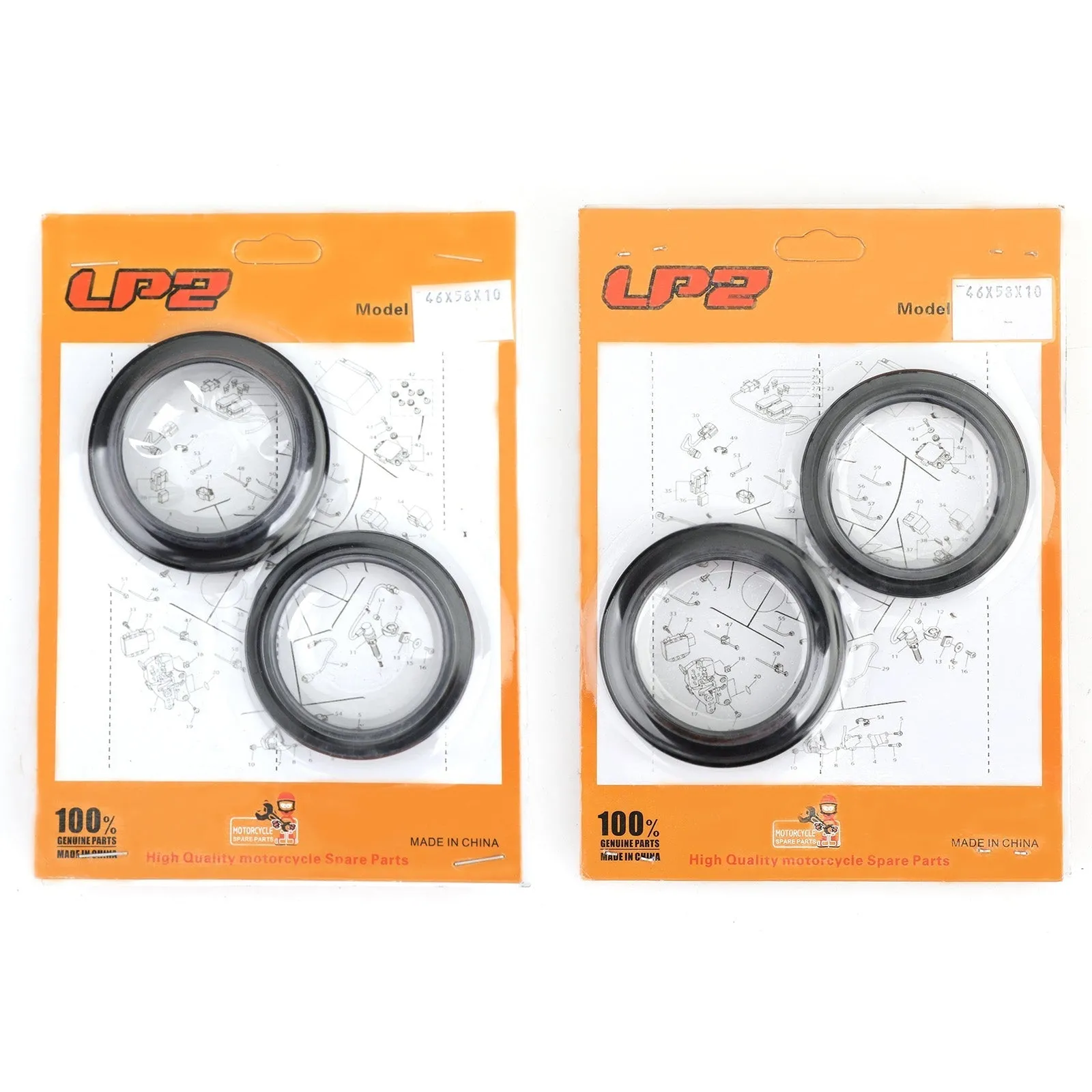 Kit de polvo de sello de horquilla para Kawasaki ZX600 ZX636 Ninja ZX-6R ZZ-R600 ZX-9R 1998-2008 Genérico