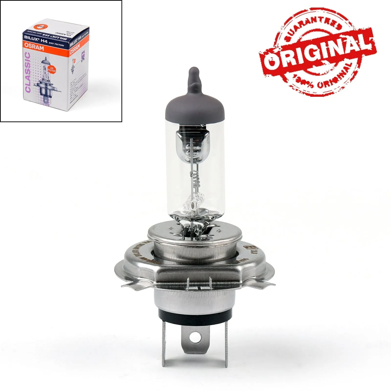 OSRAM Original 94196 H4 75/70W P43T 24V Bombilla halógena para faros delanteros BILUX genérico