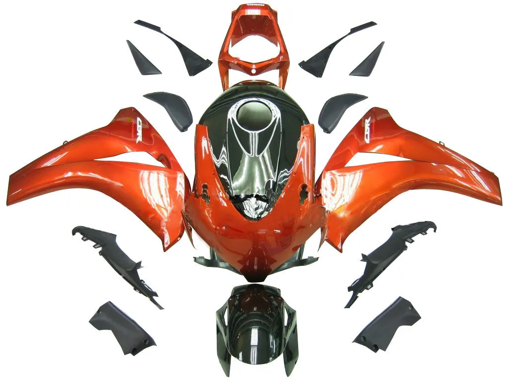 Carenados Amotopart 2008-2011 Honda CBR 1000 RR Naranja metálico y negro Honda Generic
