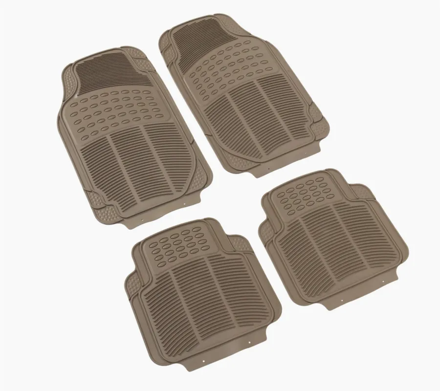 Juego alfombras de goma CONTINENTAL beige