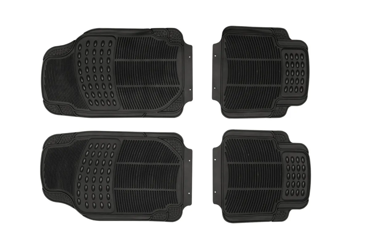 Juego alfombras de goma CONTINENTAL negro