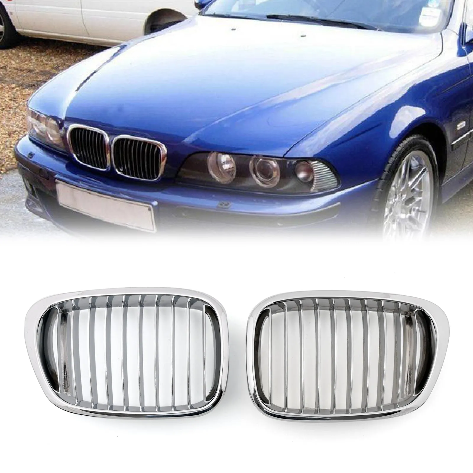 BMW E39 (1995-2003) Rejilla delantera cromada