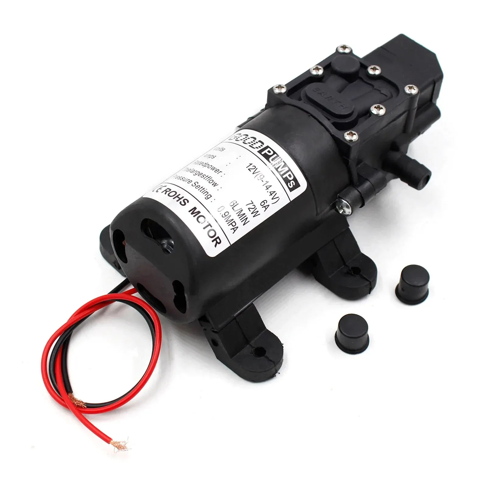 130PSI DC12V 72W Diafragma de alta presión Interruptor de automóvil de agua agresivo