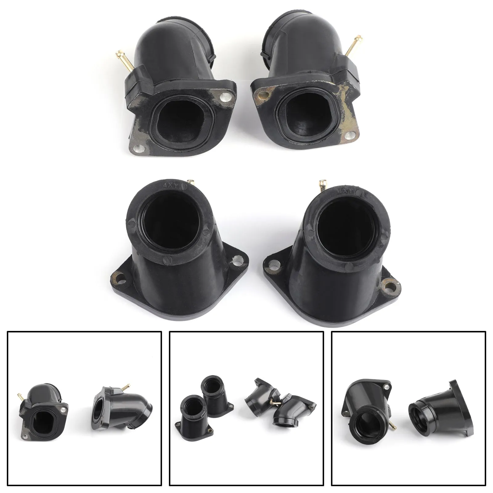 Carcasa del colector de admisión del cuerpo del acelerador para Yamaha XVZ1300 XVZ13 02-13 XVZ1300TF genérico