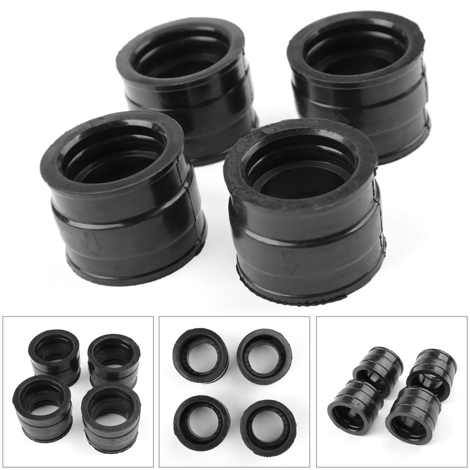 4 piezas de arranque del colector de admisión del soporte del carburador para Honda CB650 RC03 1979-1982 genérico