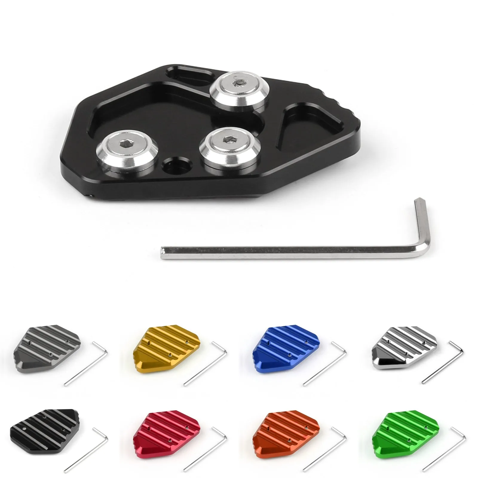 Placa de soporte lateral para BMW K1200S/R 2005-2008 K1300S/R 2009-2014 Genérico