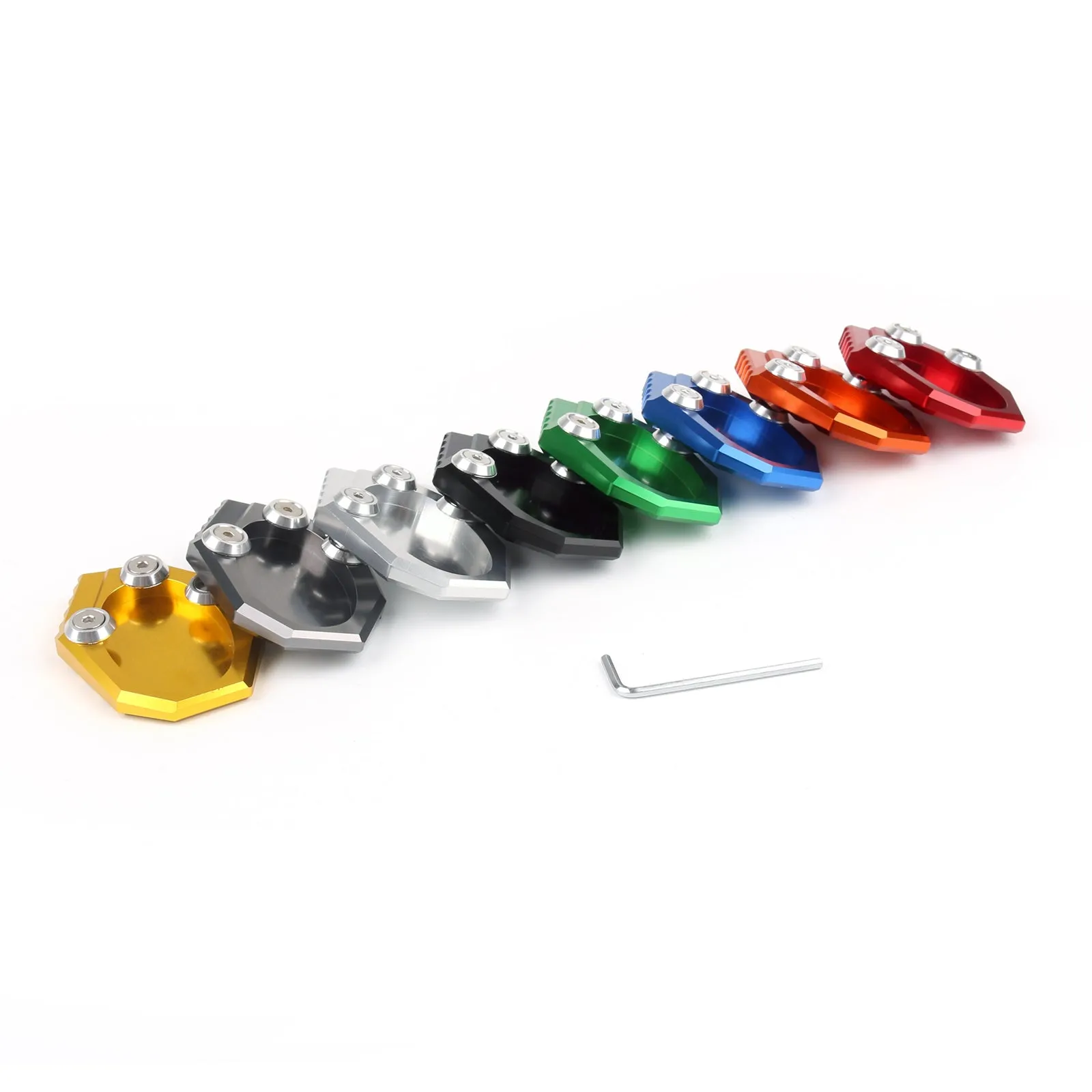 Soporte de placa de extensión de soporte lateral para KAWASAKI Versys 650 KLX250 genérico 2010-2015