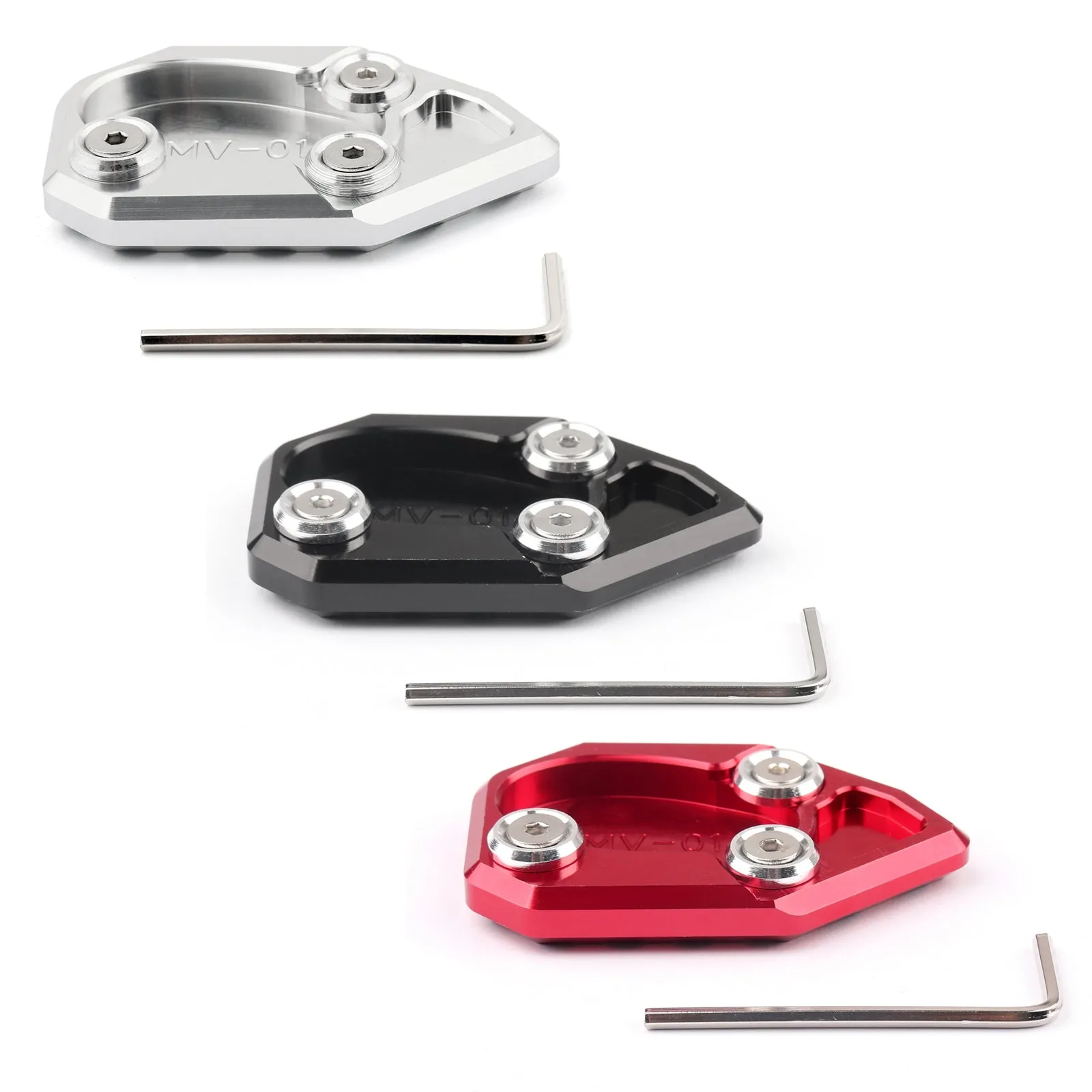 Placa de extensión de caballete lateral para MV AGUSTA Brutale 1078 F4 Brutale 990R Generic