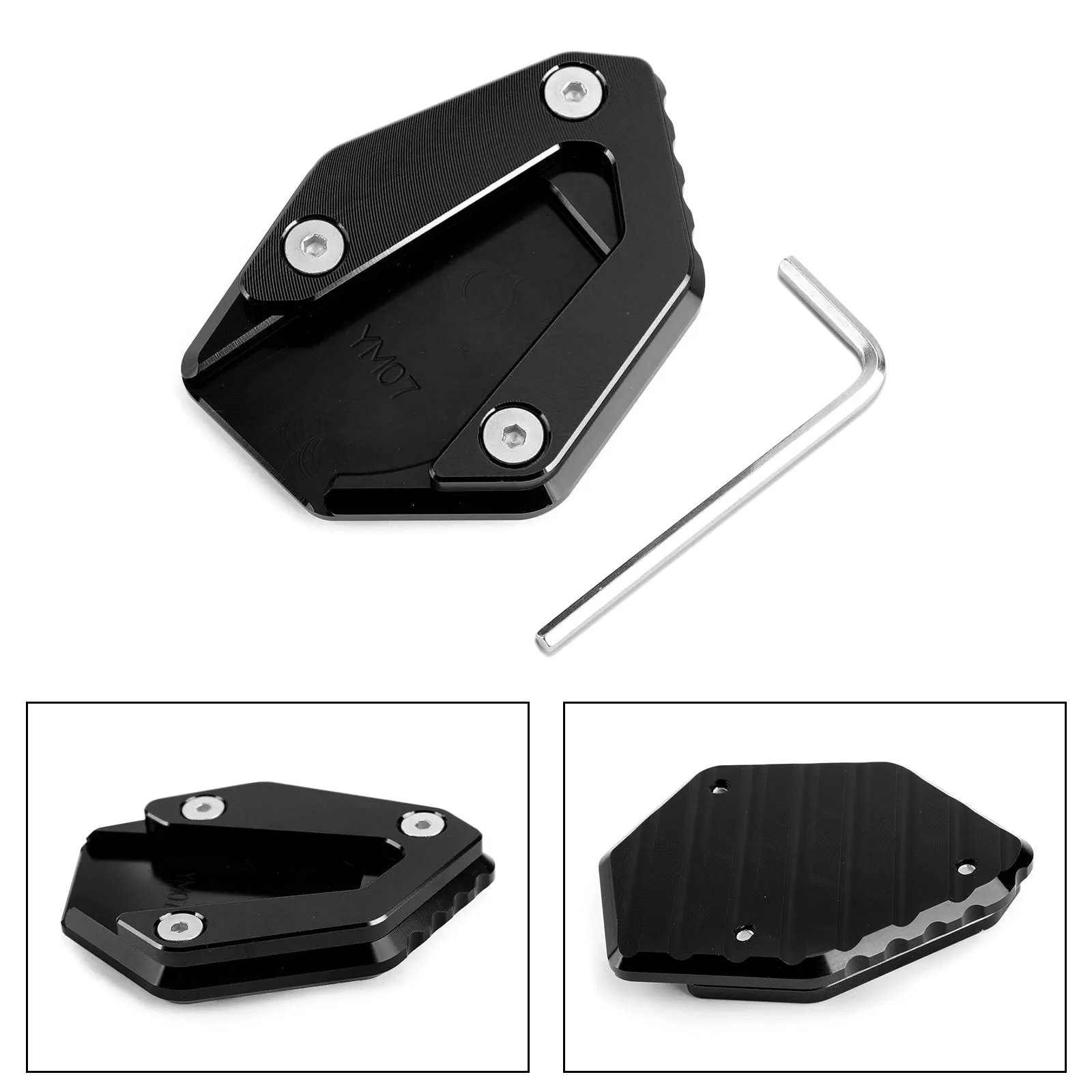Placa ampliadora de soporte lateral CNC para YAMAHA MT-07 FZ-07 TRACER 700 14-19 Genérico