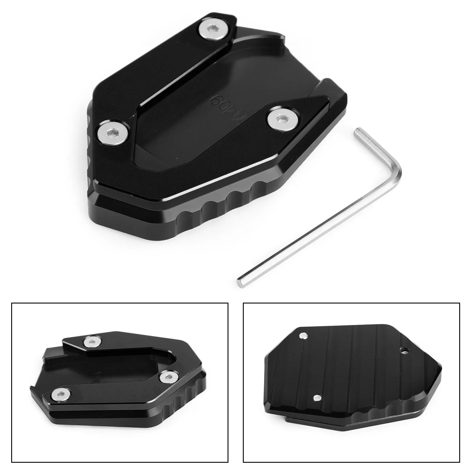 Placa Ampliadora Caballete Lateral para YAMAHA MT09 FZ09 FJ09 TRACER 900 15-19 Genérico