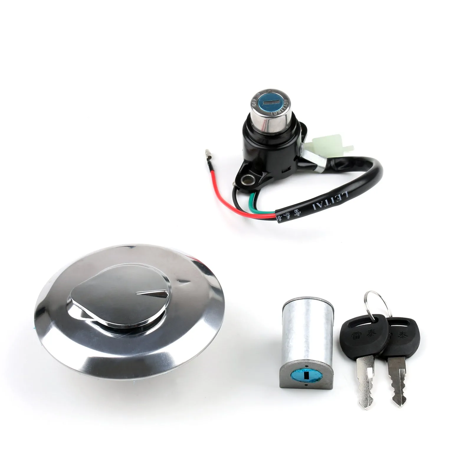 Juego de llaves de bloqueo de interruptor de encendido y tapa de combustible para Honda CM125 1987-1999 genérico