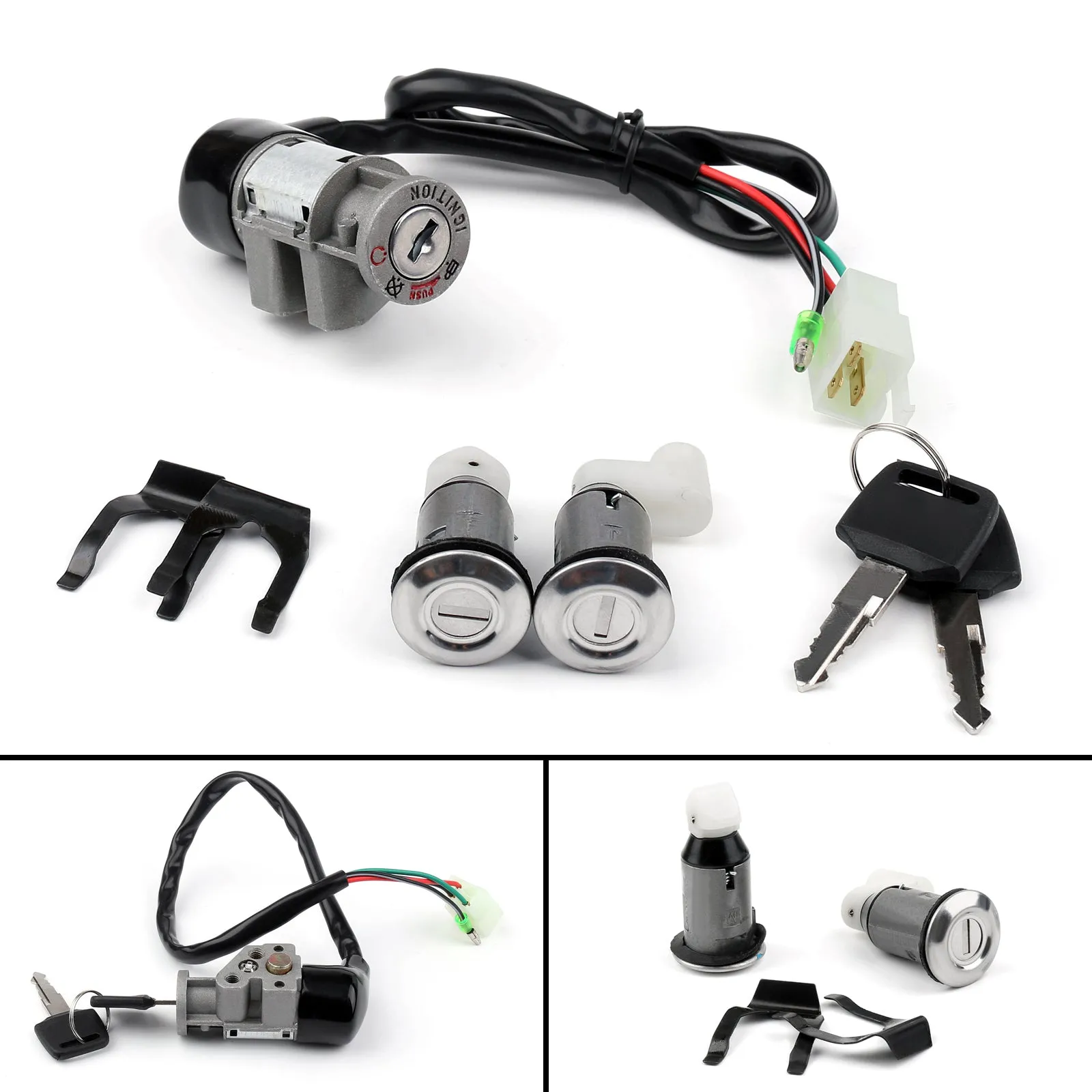 Juego de cerradura de llave para tapa de combustible, interruptor de encendido, para Honda CH125 Spacy 1984-1996, genérico
