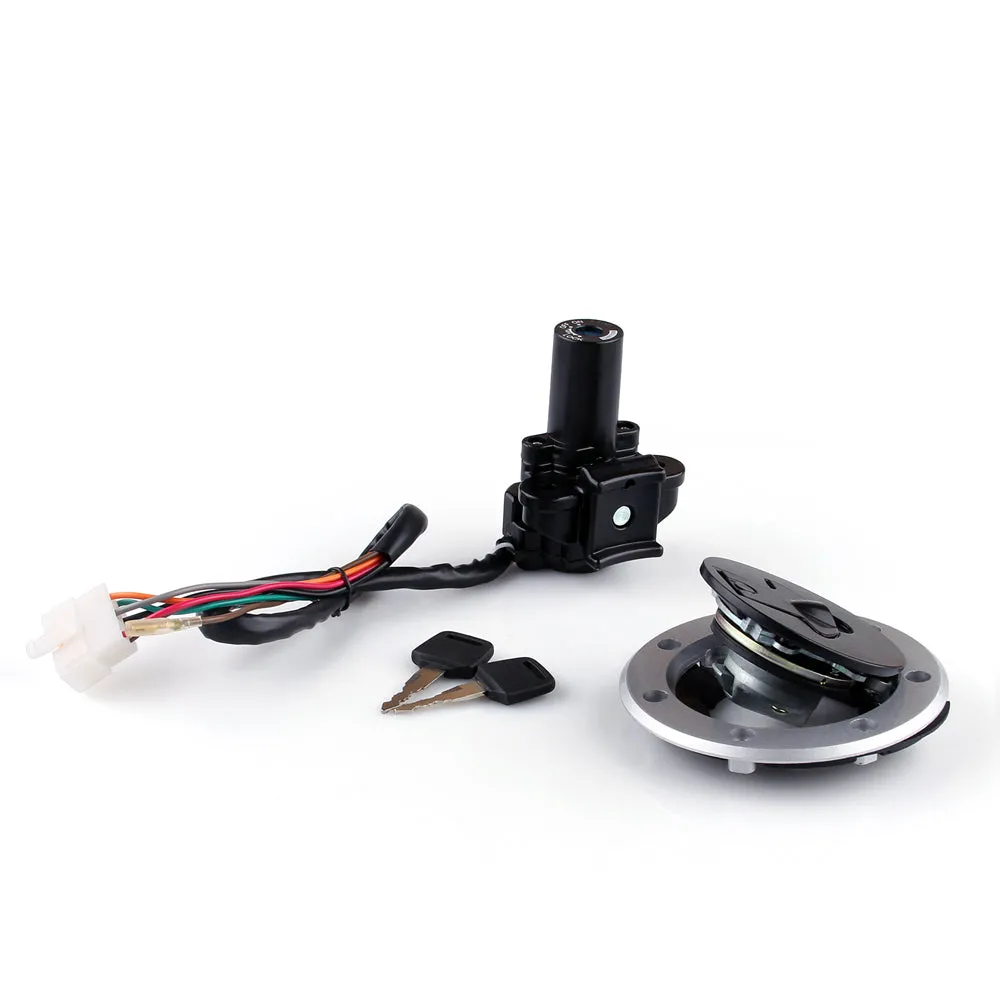 Juego de llaves de bloqueo de interruptor de encendido y tapa de combustible para Kawasaki ZZR 400 600 ZXR 400 750 genérico