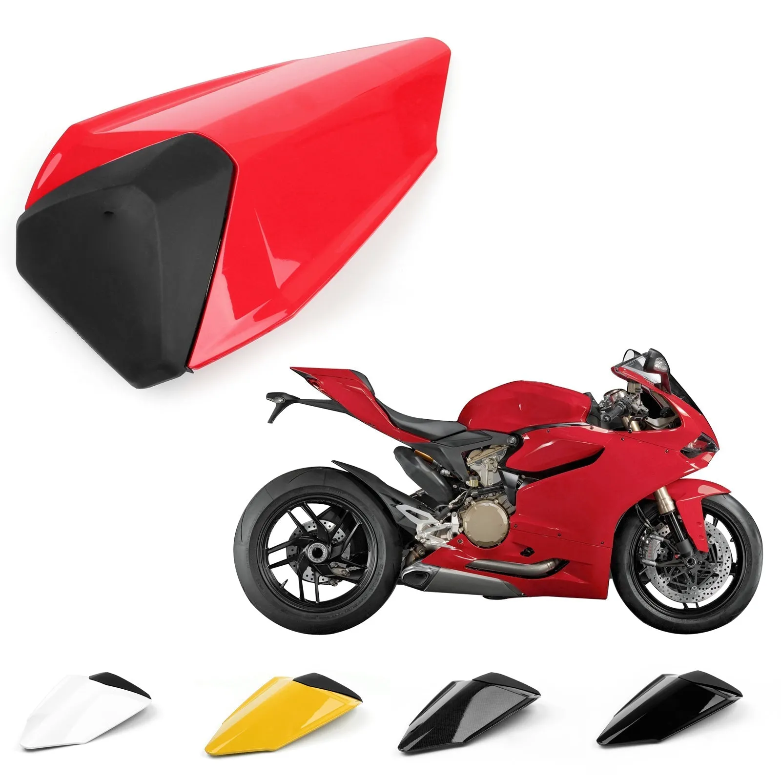 Cubierta del asiento trasero para Ducati 899 1199 Panigal 2012-2015 Genérico