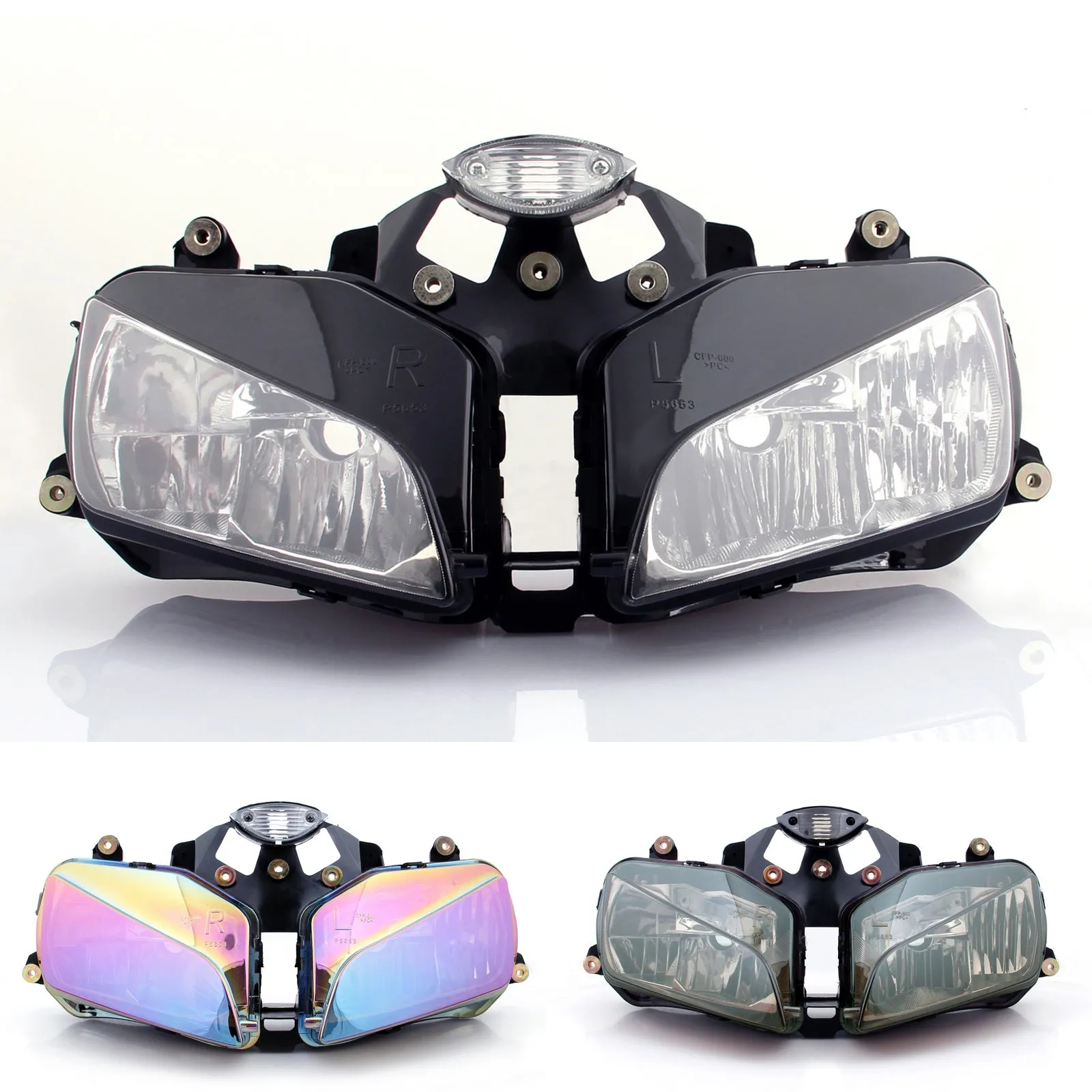 Conjunto de faros delanteros para Honda CBR600RR CBR 600RR 2003-2006 genérico