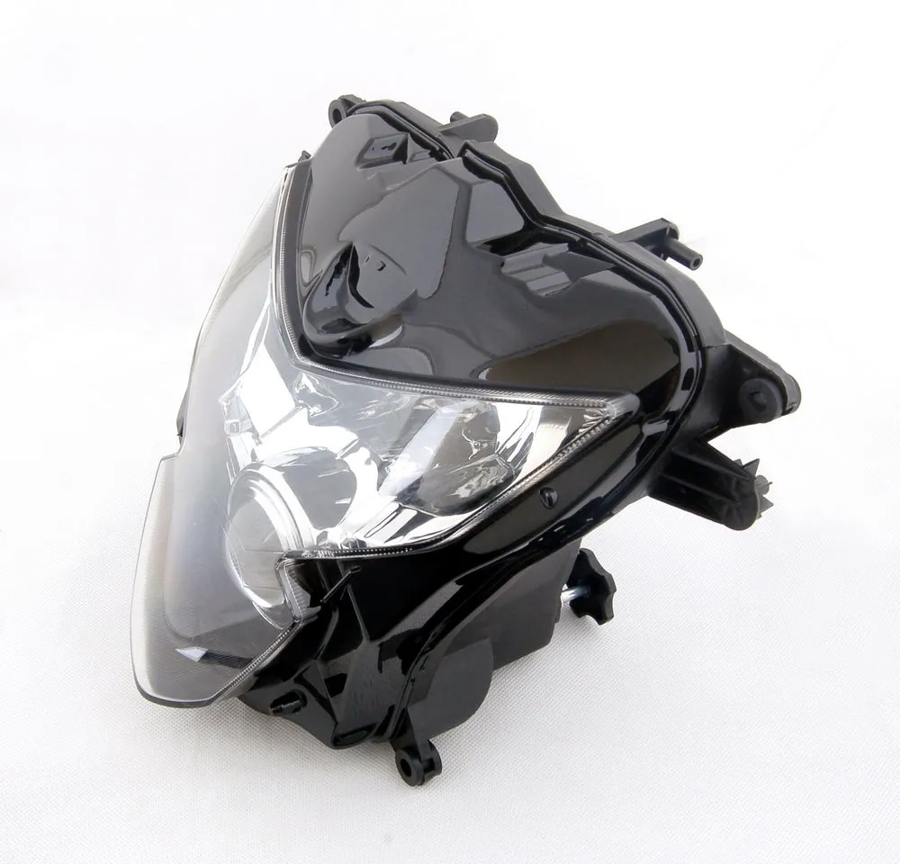 Conjunto de faros delanteros para motocicleta Suzuki GSXR 600 750 1000 Hayabusa 1300, transparente genérico
