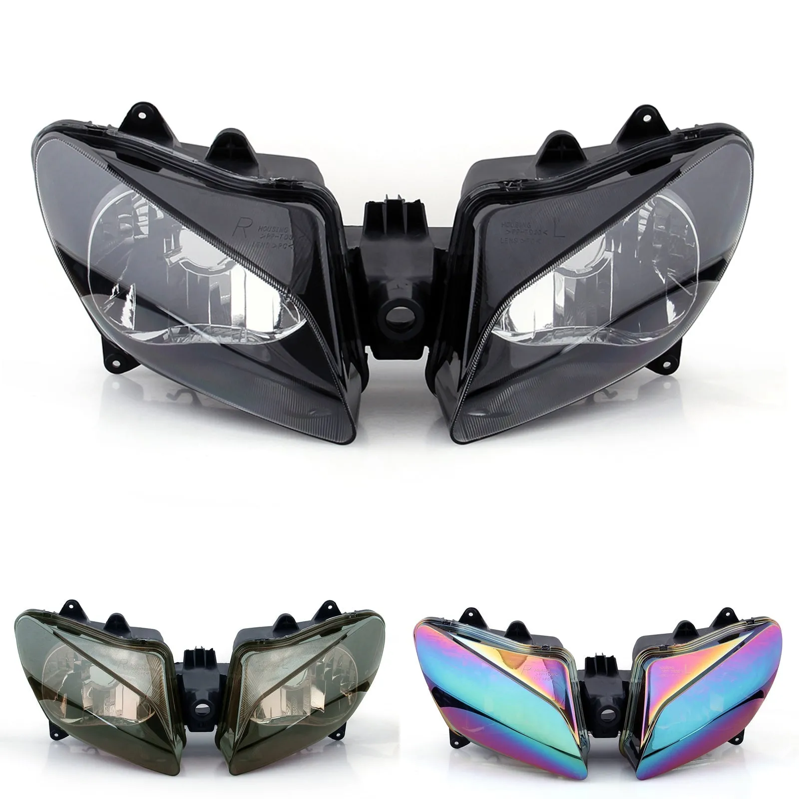 Conjunto de faros delanteros para Yamaha YZF 1000 R1 2000-2001 Genérico