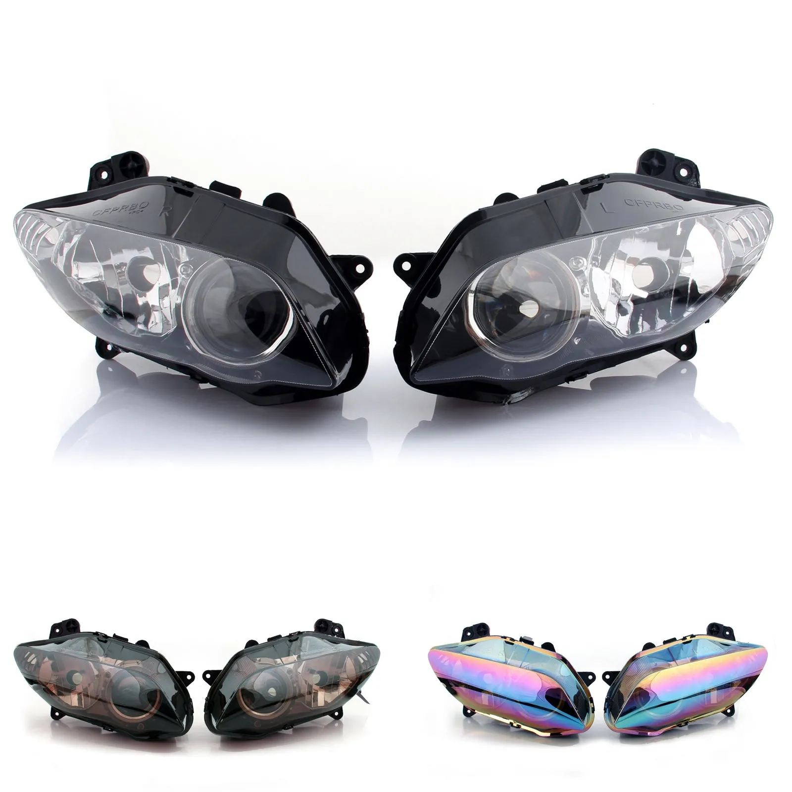 Conjunto de faros delanteros para Yamaha YZF 1000 R1 2004-2006 2005 genérico