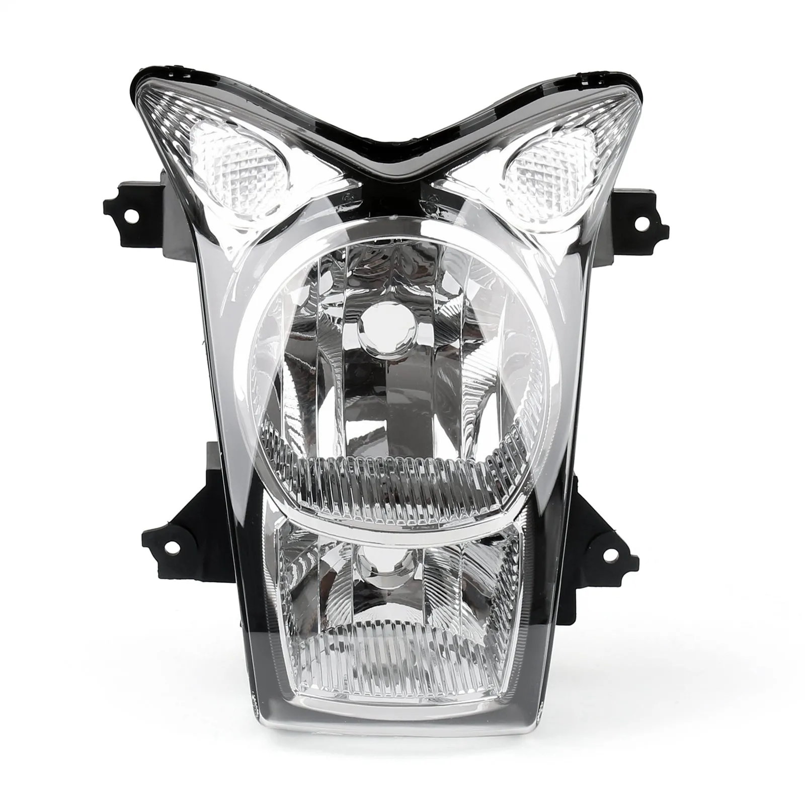 Conjunto de faros delanteros para Kawasaki ER-6N ER6N ER 6N 2009-2010 negro genérico