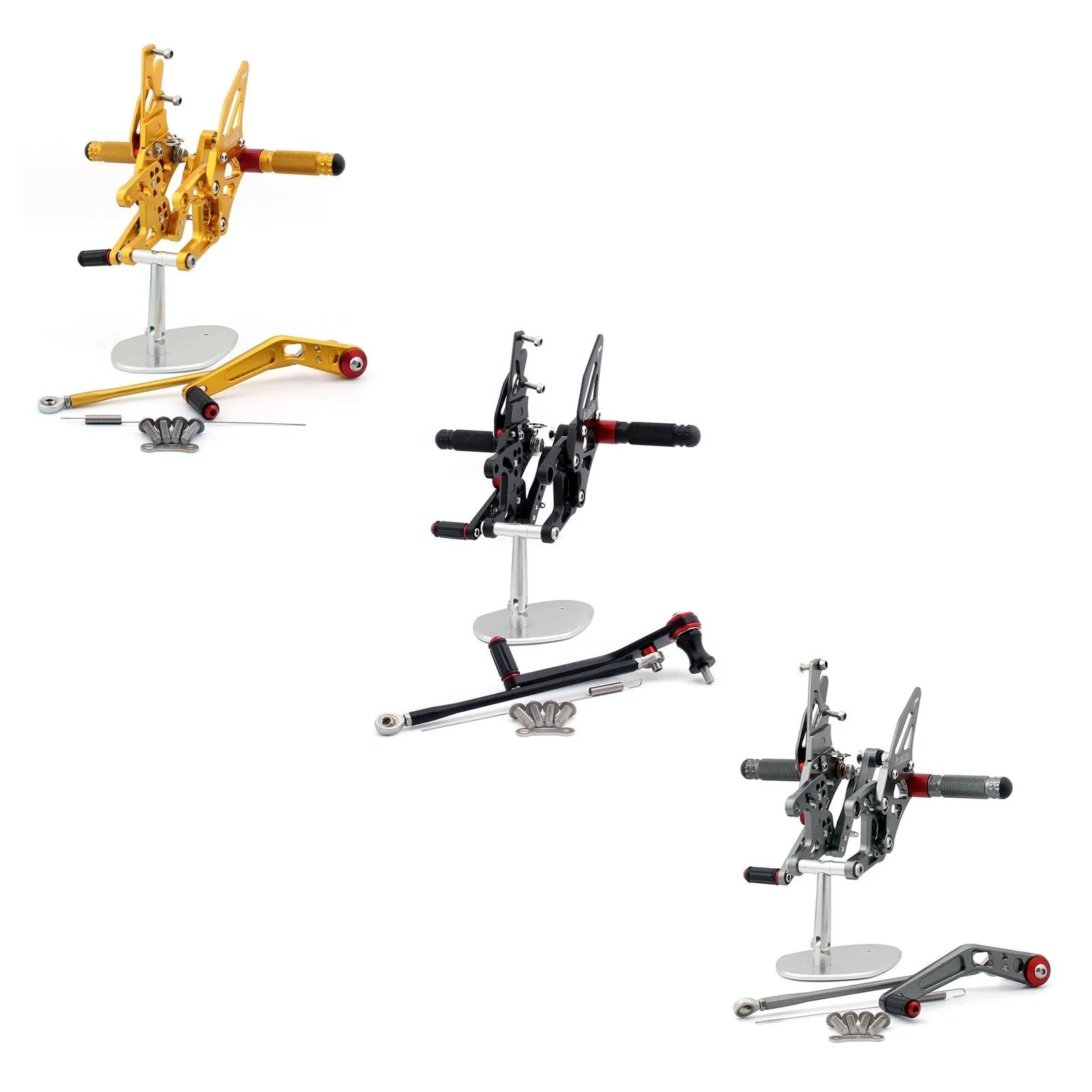 Estribos traseros ajustables para Honda CBR1000RR CBR 1000 RR 2008-2009 genérico