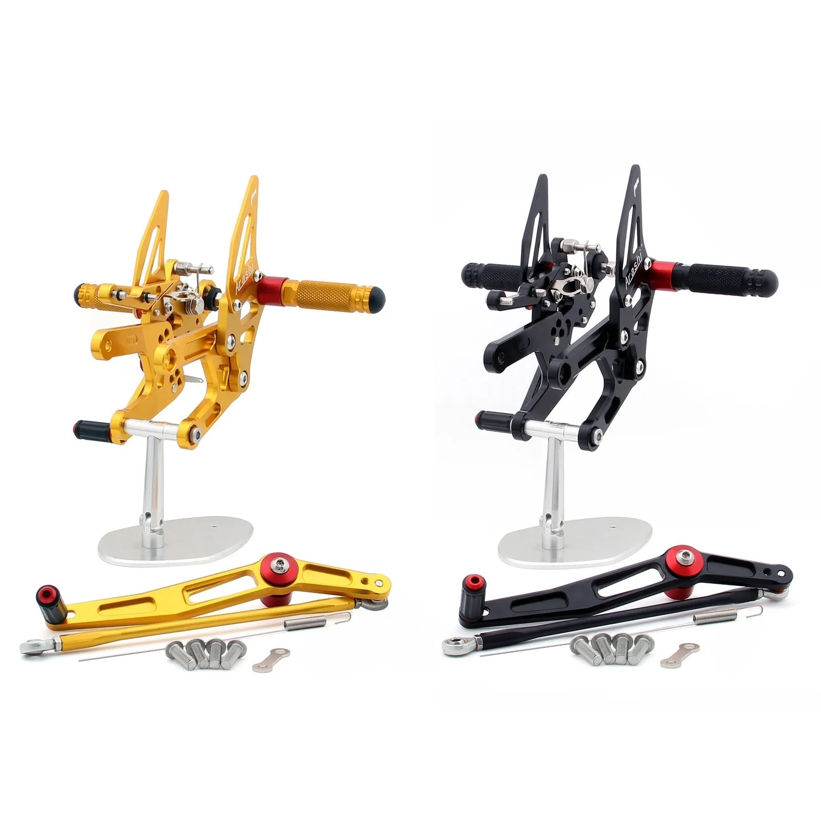 Estriberas traseras ajustables para Yamaha YZF 600 R6 2006-2011 Genérico