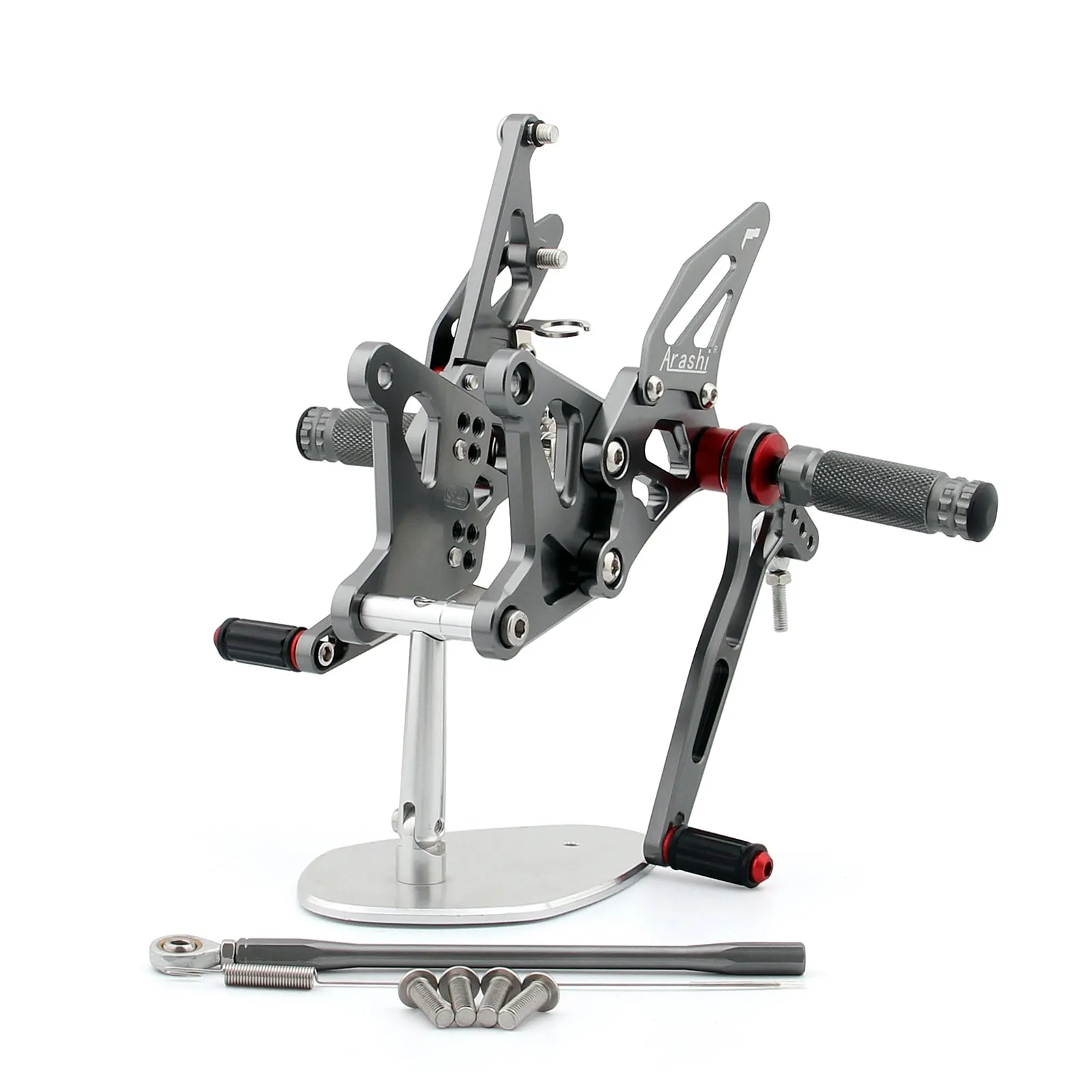 Reposapiés de control trasero para Kawasaki ZX 636 2005-2006 Gris genérico