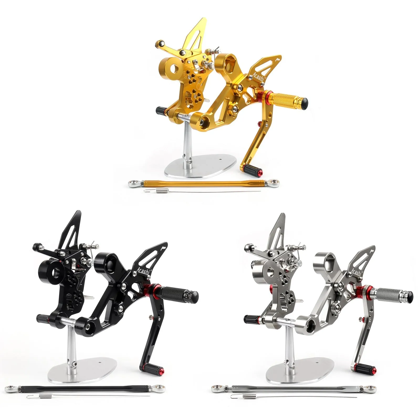 Juego de estriberas ajustables Racing para Yamaha MT-09 FZ-09 2014 Generic