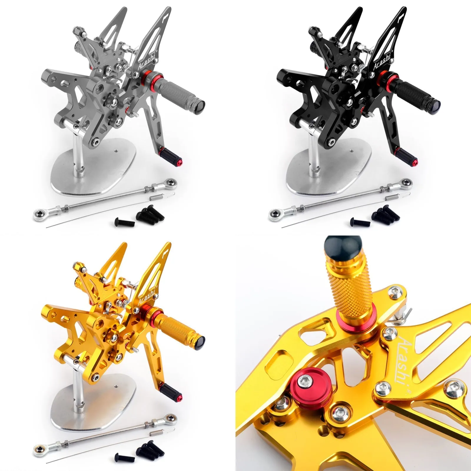 Estriberas Traseras Estriberas Estriberas Para Kawasaki ZX-R ZXR 400 Ninja 2018 Generic