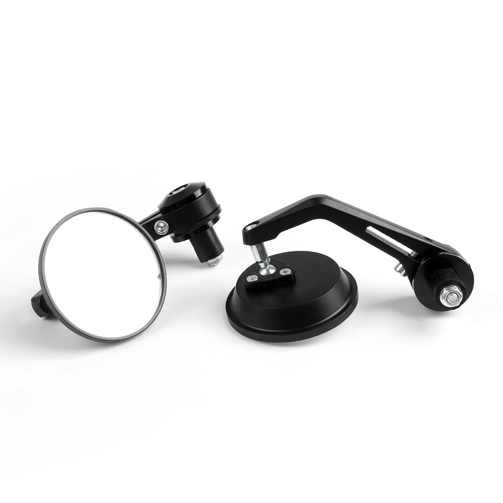 1 par CNC motocicleta 3 espejo lateral redondo 7/8 extremo del manillar para Cafe Racer genérico