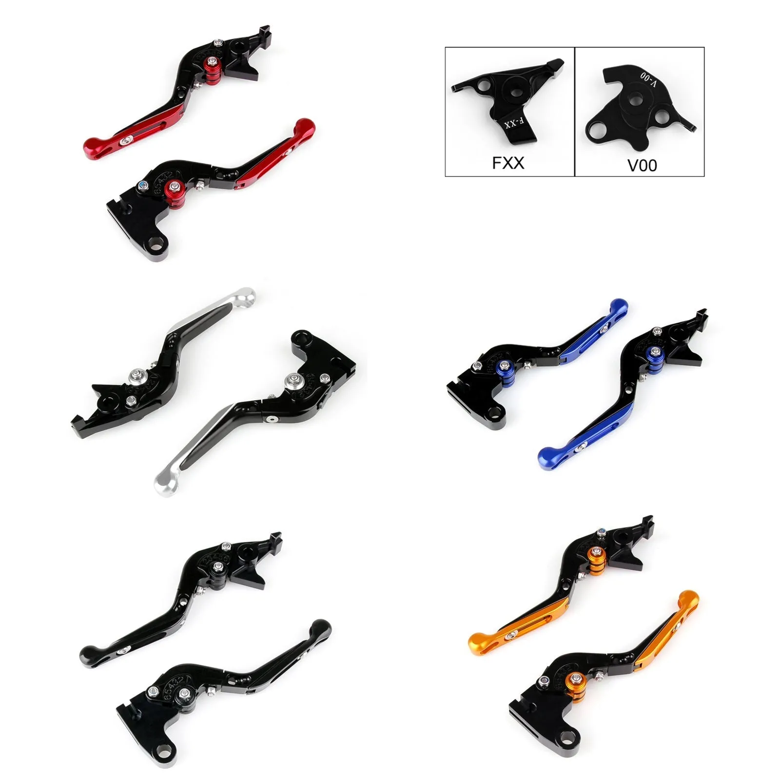 Palancas de embrague de freno extensibles plegables ajustables para Honda VFR CBR1100XX ST genérico