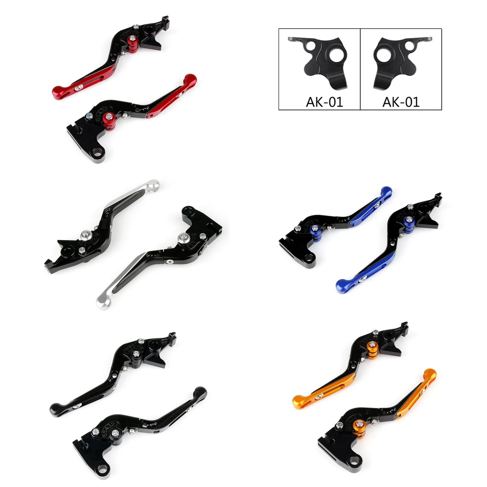 Palancas de embrague de freno extensibles plegables ajustables para Moto para KYMCO 17-18 AK550 genérico