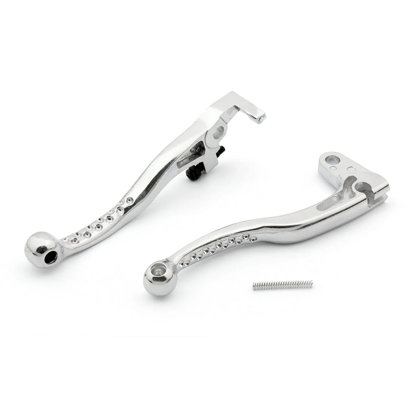 Juego de palanca de embrague de freno plateado para Suzuki DR-Z250 DR-Z400 DR350 DR250 TSR125 genérico