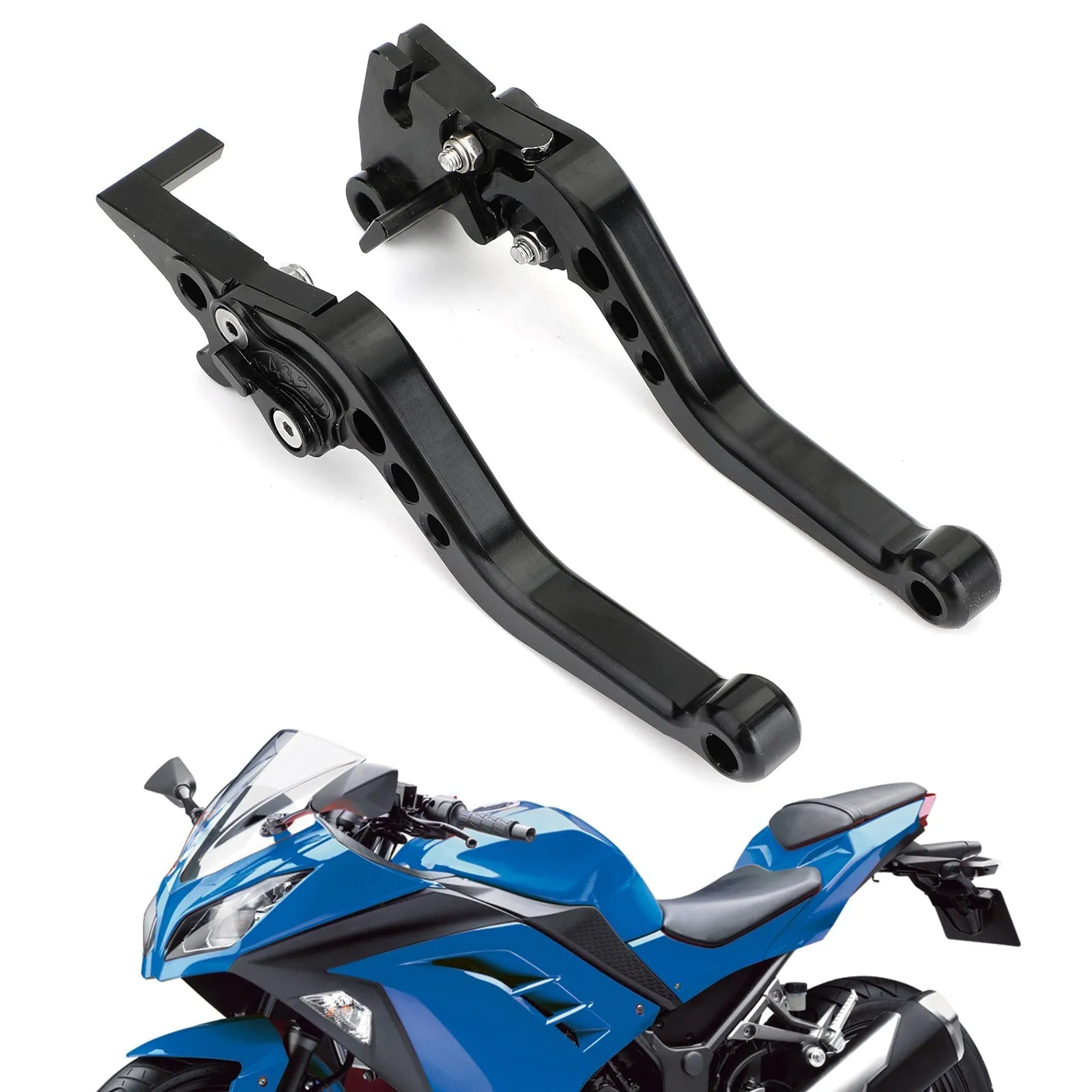 Manetas Freno Embrague para Kawasaki Ninja 250 300 Plata Generic