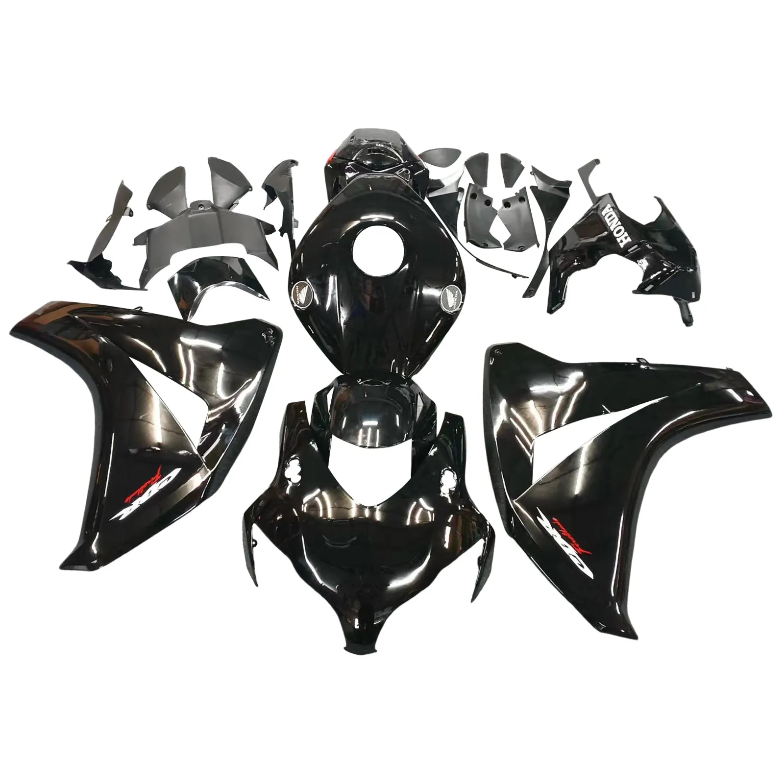 Carenados Amotopart 2008-2011 Honda CBR1000 RR todo negro CBR genérico