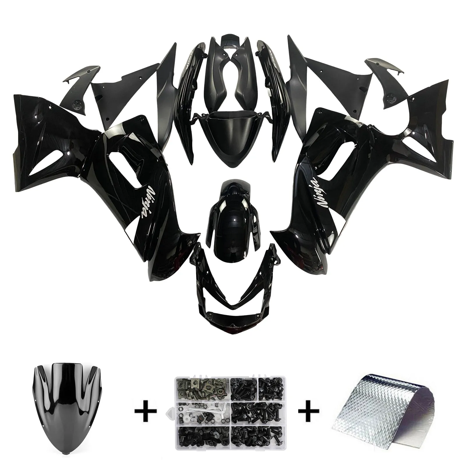 Kit de carenado Amotopart para Kawasaki ER6F/Ninja650 2006-2008 Genérico