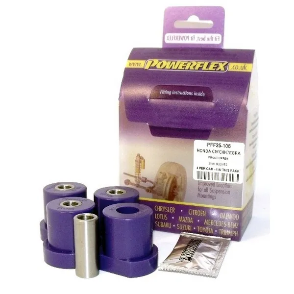 Powerflex Silentblock Upper Link Bush HONDA Civic Hatch EG4, EG5 & EG6 (1992-1996) Civic Coupe EJ1 & EJ2 (1992-1996) CRX Del Sol