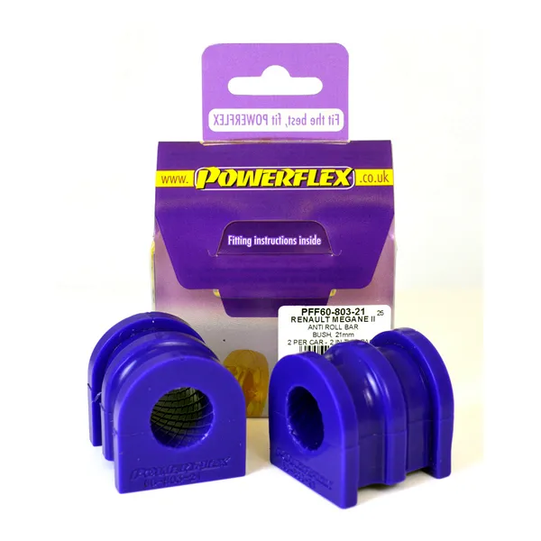 Powerflex Silentblock Front barra estabilizadora 21mm RENAULT Megane II inc RS 225, R26 and Cup (2002 - 2008)