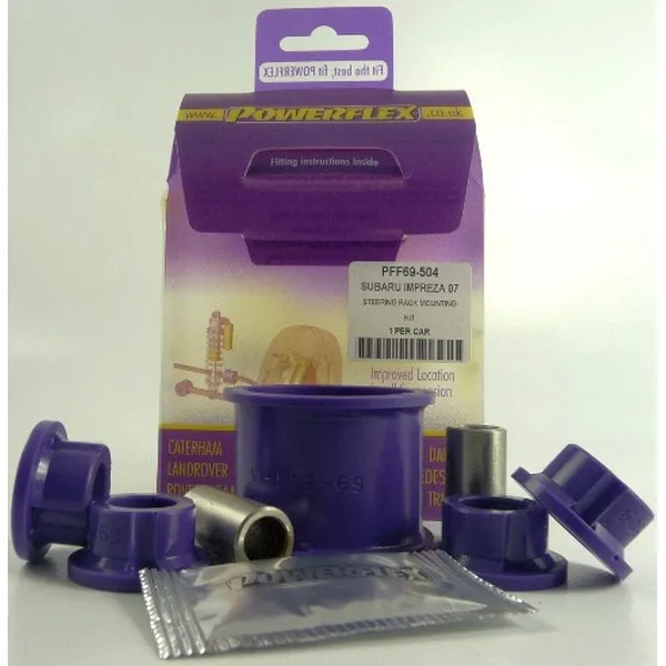 Powerflex Silentblock Steering Rack Mounting Kit SUBARU Impreza including WRX & STi, (GH 10/07-12/10, GR 02/08-12/10)