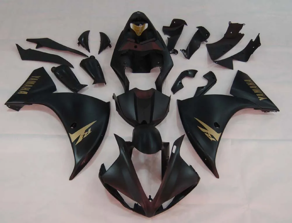 Carenados Amotopart 2009-2011 Yamaha YZF-R1 Negro Mate R1 Genérico