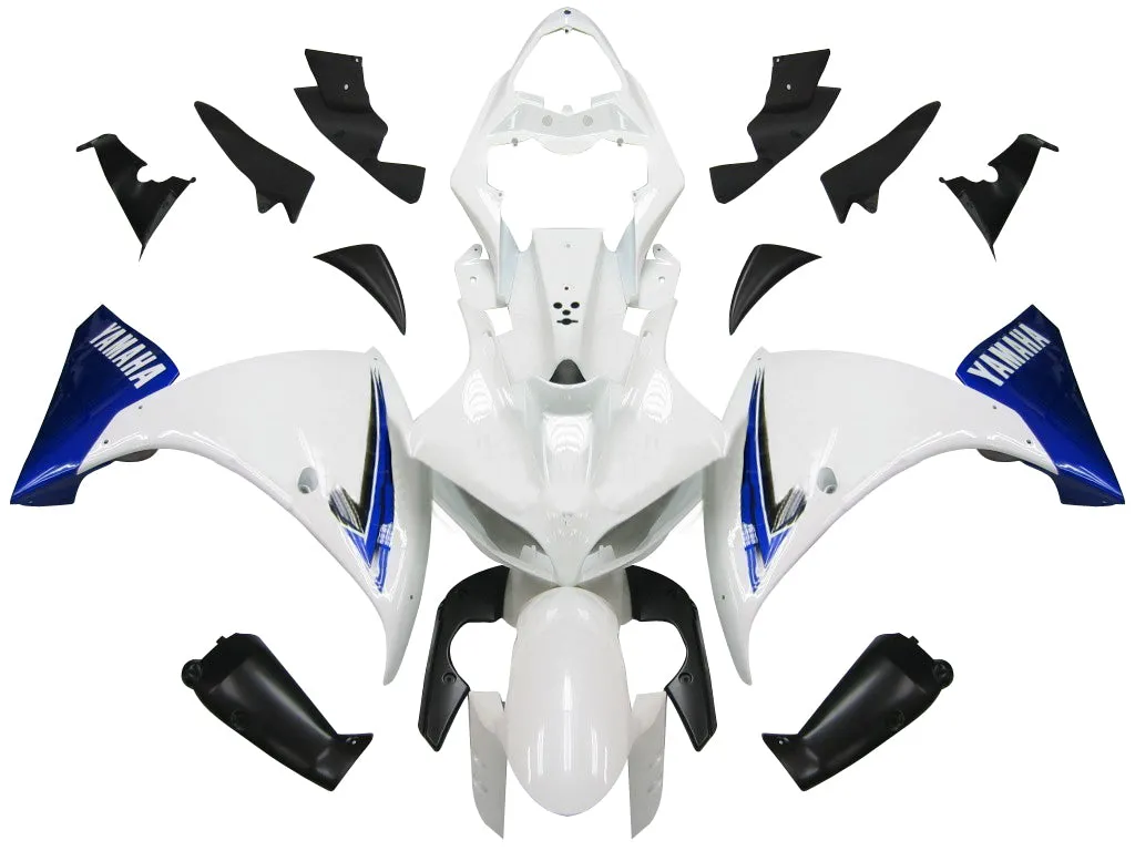Carenados Amotopart 2009-2011 Yamaha YZF-R1 Blanco Azul Negro R1 Genérico