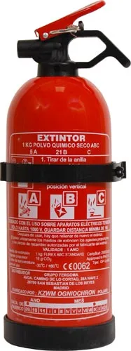 Extintor De 1 Kg (Polvo) , Para Automovil , Coche , Furgon , Camion , Maquinaria Agricola , Autocaravana .