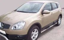 Marcos laterales de acero inoxidable para Nissan Qashqai 2007-2013