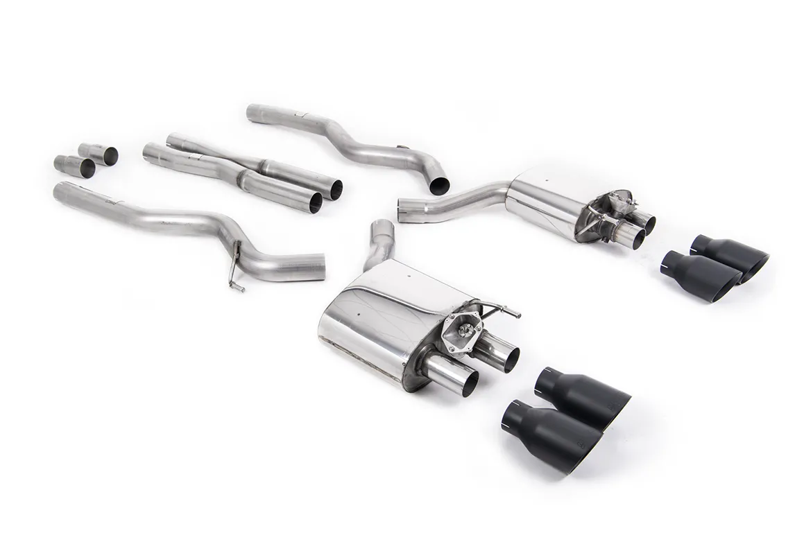 Milltek Cat-back with Black Cerakote Trim SSXFD283 – Ford Mustang 5.0 V8 GT (Fastback – Facelift Model)