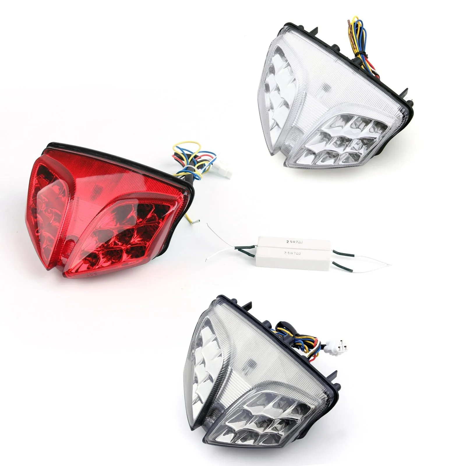 Piloto Trasero LED Integrado para Suzuki GSXR 600/750 08-11 GSXR1000 (09-12) 3 Colores Genéricos