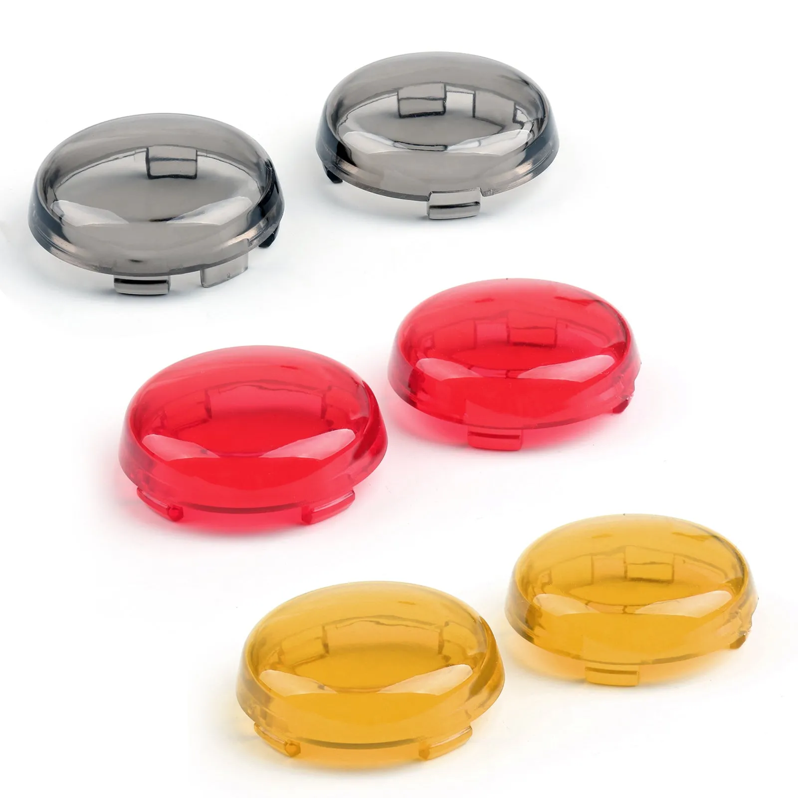 Cubierta de lente de señal de giro de plástico para Harley Softail genérico Electra Glide Heritage